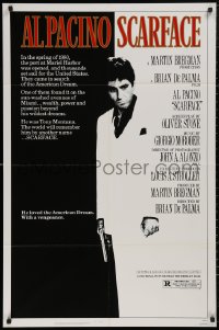 5d0990 SCARFACE 1sh 1983 Al Pacino as Tony Montana, Brian De Palma, Oliver Stone!