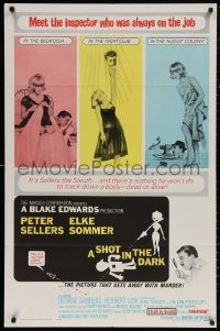 5d1014 SHOT IN THE DARK 1sh 1964 Blake Edwards, Peter Sellers, sexy Elke Sommer, Pink Panther!