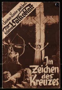 5f0217 SIGN OF THE CROSS Austrian program 1933 DeMille, Fredric March, Elissa Landi, different!