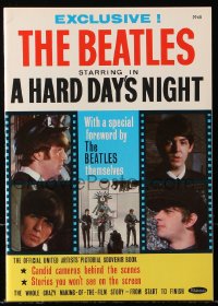 5f0726 HARD DAY'S NIGHT magazine 1964 The Beatles, official United Artists pictorial souvenir book!