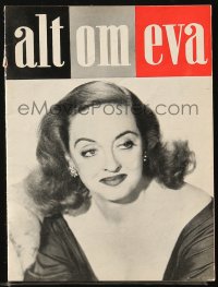 5f0234 ALL ABOUT EVE Danish program 1951 Bette Davis, Joseph L. Mankiewicz classic, different!