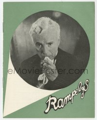 5f0286 LIMELIGHT green Danish program 1953 different images of Charlie Chaplin + Tom art!