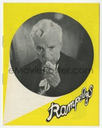 5f0287 LIMELIGHT yellow Danish program 1953 different images of Charlie Chaplin + Tom art!