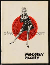 5f0291 MODESTY BLAISE Danish program 1966 sexiest female secret agent Monica Vitti, different!
