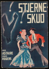 5f0311 STORY OF VERNON & IRENE CASTLE Danish program 1939 Boye art of Fred Astaire & Ginger Rogers!