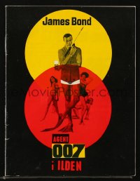 5f0316 THUNDERBALL Danish program 1965 Sean Connery as secret agent James Bond, different images!