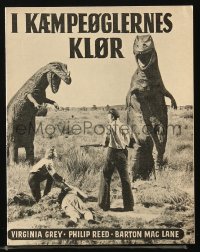 5f0325 UNKNOWN ISLAND Danish program 1952 completely different images of prehistoric dinosaurs!