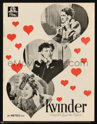 5f0331 WOMEN Danish program 1940 Joan Crawford, Rosalind Russell, Norma Shearer, different images!
