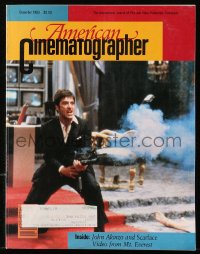 5f1272 AMERICAN CINEMATOGRAPHER magazine December 1983 Al Pacino in Scarface on the cover!