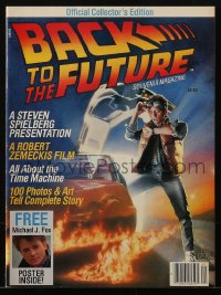 5f0635 BACK TO THE FUTURE magazine 1985 official collector's edition, includes bound in 22x32 poster!