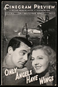 5f0574 ONLY ANGELS HAVE WINGS English magazine November 22, 1939 Cary Grant, Jean Arthur, Hawks