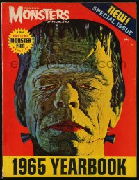 5f1386 FAMOUS MONSTERS OF FILMLAND magazine 1965 Yearbook, special issue, Frankenstein cover art!