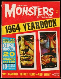 5f1385 FAMOUS MONSTERS OF FILMLAND magazine 1964 Yearbook, 20 fantastic pages of Lon Chaney & son!