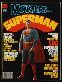 5f1430 FAMOUS MONSTERS OF FILMLAND #152 magazine April 1979 special issue with Superman merchandise!