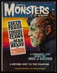 5f1317 FAMOUS MONSTERS OF FILMLAND vol 5 no 3 magazine August 1963 cool Werewolf of London cover art!