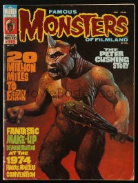 5f1411 FAMOUS MONSTERS OF FILMLAND #118 magazine August 1975 Harry Roland art of Harryhausen cyclops!