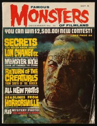 5f1329 FAMOUS MONSTERS OF FILMLAND #31 magazine Dec 1964 Maurice Whitman art Karloff as The Mummy!