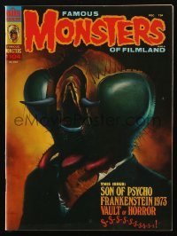 5f1398 FAMOUS MONSTERS OF FILMLAND #104 magazine January 1974 great Ken Kelly cover art of The Fly!