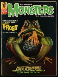 5f1376 FAMOUS MONSTERS OF FILMLAND #91 magazine July 1972 great Ken Kelly cover art for Frogs!