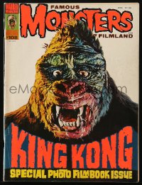 5f1401 FAMOUS MONSTERS OF FILMLAND #108 magazine July 1974 Basil Gogos cover art of King Kong!