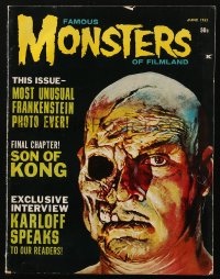 5f1316 FAMOUS MONSTERS OF FILMLAND vol 5 no 2 magazine June 1963 War of the Colossal Beast cover art!