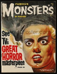 5f1324 FAMOUS MONSTERS OF FILMLAND #17 magazine May 1962 Basil Gogos art of Bride of Frankenstein!