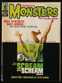 5f1375 FAMOUS MONSTERS OF FILMLAND #90 magazine May 1972 Ken Kelly art for Scream & Scream Again!