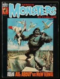 5f1417 FAMOUS MONSTERS OF FILMLAND #125 magazine May 1976 studio concept cover art of King Kong!