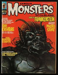 5f1372 FAMOUS MONSTERS OF FILMLAND #87 magazine November 1971 Ron Cobb art of The She-Creature!