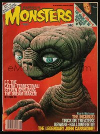 5f1437 FAMOUS MONSTERS OF FILMLAND #189 magazine November 1982 cover art of E.T. + Friday the 13th!