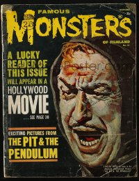 5f1321 FAMOUS MONSTERS OF FILMLAND #14 magazine October 1961 Basil Gogos art of Vincent Price!