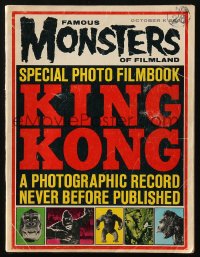 5f1318 FAMOUS MONSTERS OF FILMLAND vol 5 no 4 magazine Oct 1963 special photo filmbook for King Kong!