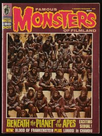 5f1365 FAMOUS MONSTERS OF FILMLAND #80 magazine October 1970 Beneath the Planet of the Apes & more!
