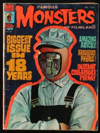 5f1420 FAMOUS MONSTERS OF FILMLAND #129 magazine October 1976 Ken Kelly art for AIP's Futureworld!
