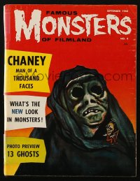 5f1309 FAMOUS MONSTERS OF FILMLAND #8 magazine September 1960 Albert Nuetzell art for 13 Ghosts!