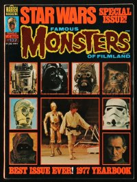 5f1428 FAMOUS MONSTERS OF FILMLAND #137 magazine September 1977 Yearbook, Star Wars special issue!
