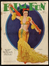 5f0500 FILM FUN Canadian magazine May 1932 sexy cover art by Enoch Bolles, great images & articles!