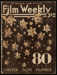 5f0596 FILM WEEKLY English magazine November 23, 1935 Winter Films Number, great star portraits!