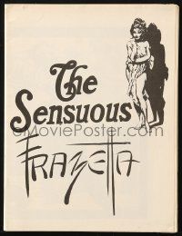 5f0715 FRANK FRAZETTA magazine 1977 The Sensuous Frazetta, 2-page art prints in black & white!