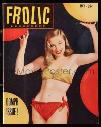 5f0717 FROLIC vol 1 no 1 magazine May 1950 filled with images of sexy nearly-nude women, oomph issue!