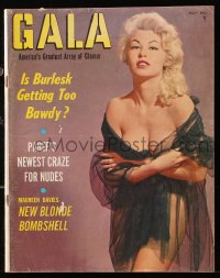 5f0720 GALA magazine May 1957 filled with images of sexy nearly-nude women!