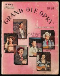 5f0724 GRAND OLE OPRY vol 1 no 1 magazine 1957 history-picture book with top country music stars!