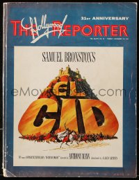 5f0736 HOLLYWOOD REPORTER magazine November 14, 1961 El Cid on the cover of 31st anniversary issue!