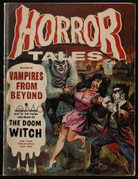 5f0742 HORROR TALES magazine July 1970 filled with great monster images & comic strips!