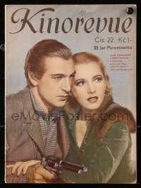5f0506 KINOREVUE Czech magazine January 20, 1937 Gary Cooper & Jean Arthur in The Plainsman!