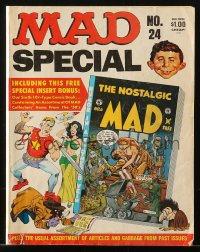 5f0765 MAD magazine 1977 includes facsimile comic The Nostalgic Mad No. 6 bound inside the cover!