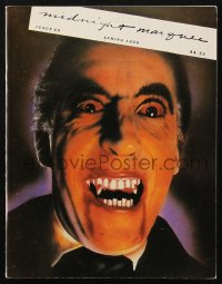 5f1484 MIDNIGHT MARQUEE #40 magazine Spring 1990 Christopher Lee as Dracula on the cover!