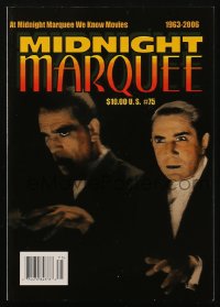 5f1509 MIDNIGHT MARQUEE #75 magazine 2006 great image of Boris Karloff & Bela Lugosi on the cover!