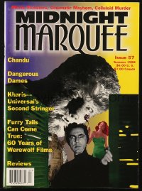 5f1497 MIDNIGHT MARQUEE #57 magazine Summer 1998 Chandu, 60 Years of Werewolf Films & more!