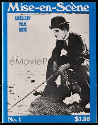 5f0779 MISE-EN-SCENE vol 1 no 1 magazine 1971 cover image of Charlie Chaplin, American Film Issue!